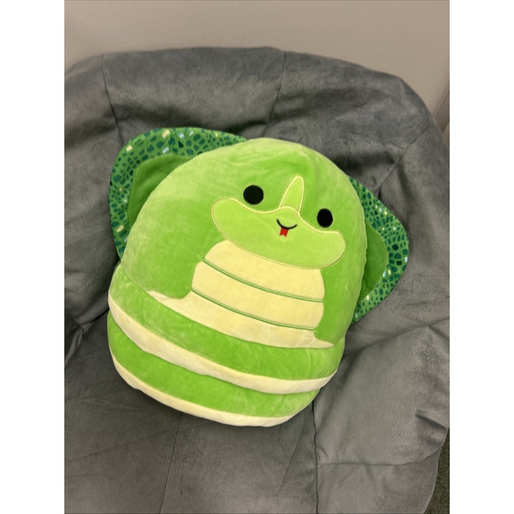 Squishmallows Pierre the Green Cobra 8-inch Soft Plush Toy by Kellytoy